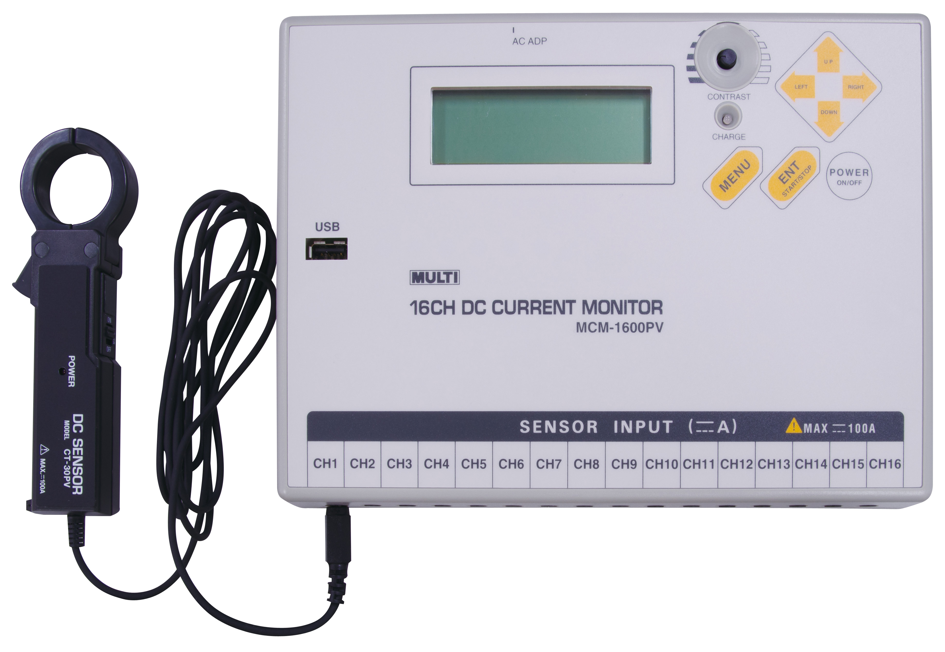 直流回路16ch電流モニター MCM-1600PV